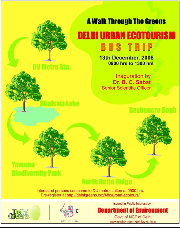 a walk throgh the greens urban-ecotourism-ad-by-delhi-govt-in-indian-express